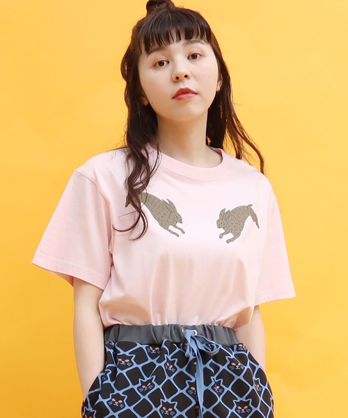 didizizi（ディディジジ）の「うさプリント 半袖Tｼｬﾂ（Tシャツ