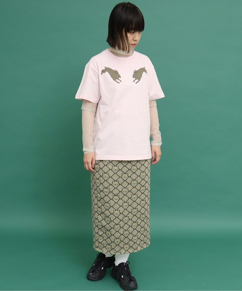 didizizi（ディディジジ）の「うさプリント 半袖Tｼｬﾂ（Tシャツ