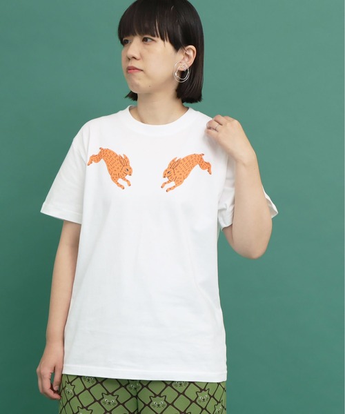 didizizi（ディディジジ）の「うさプリント 半袖Tｼｬﾂ（Tシャツ
