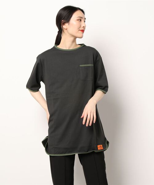 KRIFF MAYER(クリフメイヤー)の「ウェットプロテクトラウンドチュニック(Tシャツ/カットソー・レディース・ベージュ/オフホワイト/カラフル/チャコール/ライトグリーン・MEDIUM/LARGE)」の3枚目の写真