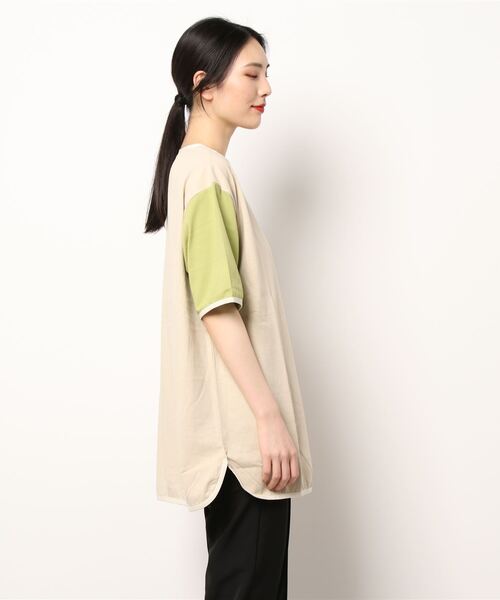 KRIFF MAYER(クリフメイヤー)の「ウェットプロテクトラウンドチュニック(Tシャツ/カットソー・レディース・ベージュ/オフホワイト/カラフル/チャコール/ライトグリーン・MEDIUM/LARGE)」の6枚目の写真