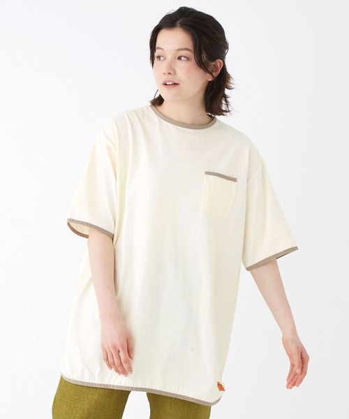 KRIFF MAYER(クリフメイヤー)の「ウェットプロテクトラウンドチュニック(Tシャツ/カットソー・レディース・ベージュ/オフホワイト/カラフル/チャコール/ライトグリーン・MEDIUM/LARGE)」の8枚目の写真