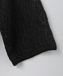 6（ロク）の「＜6(ROKU)＞SUKASHI KNIT SHIRT/ニット（ニット