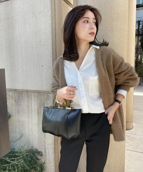 アニュアンス anuans ラクーンニットカーディガン （BROWN） ア  