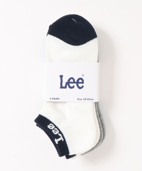 Lee(リー)の「【Lee】スニーカーソックス3点セット(ソックス/靴下・レディース・ホワイト/ブルー・M/L)」の5枚目の写真