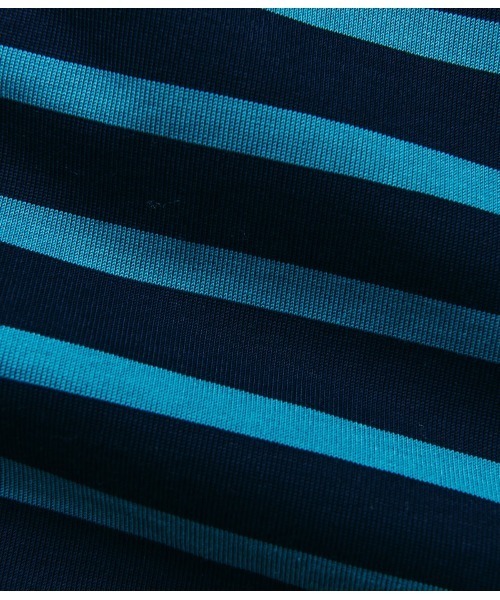 SIPULI（シプリ）の「[ULTIMA] Parallel Cotton Jersey  ボーダーカットソー（Tシャツ/カットソー・レディース・ネイビー/キャメル・2）」の7枚目の写真