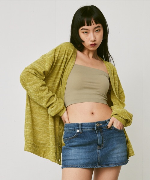 FEKETE(フェケテ)の「LOOSE-FIT SUMMER KNIT CARDIGAN / ルーズフィットサマーニットカーディガン(カーディガン/ボレロ・メンズ・ブラック/グレー/ターコイズブルー/ブルー/グリーン・FREE)」の3枚目の写真