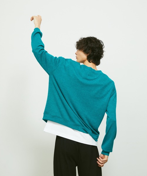 FEKETE(フェケテ)の「LOOSE-FIT SUMMER KNIT CARDIGAN / ルーズフィットサマーニットカーディガン(カーディガン/ボレロ・メンズ・ブラック/グレー/ターコイズブルー/ブルー/グリーン・FREE)」の14枚目の写真