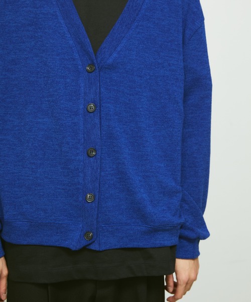 FEKETE(フェケテ)の「LOOSE-FIT SUMMER KNIT CARDIGAN / ルーズフィットサマーニットカーディガン(カーディガン/ボレロ・メンズ・ブラック/グレー/ターコイズブルー/ブルー/グリーン・FREE)」の18枚目の写真