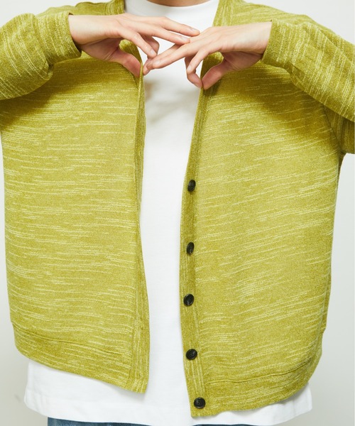 FEKETE(フェケテ)の「LOOSE-FIT SUMMER KNIT CARDIGAN / ルーズフィットサマーニットカーディガン(カーディガン/ボレロ・メンズ・ブラック/グレー/ターコイズブルー/ブルー/グリーン・FREE)」の10枚目の写真