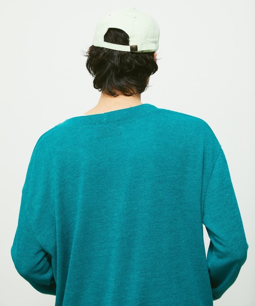 FEKETE(フェケテ)の「LOOSE-FIT SUMMER KNIT CARDIGAN / ルーズフィットサマーニットカーディガン(カーディガン/ボレロ・メンズ・ブラック/グレー/ターコイズブルー/ブルー/グリーン・FREE)」の17枚目の写真