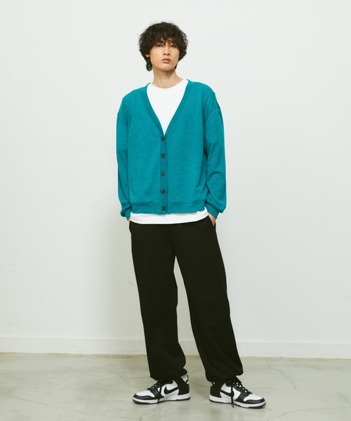 FEKETE(フェケテ)の「LOOSE-FIT SUMMER KNIT CARDIGAN / ルーズフィットサマーニットカーディガン(カーディガン/ボレロ・メンズ・ブラック/グレー/ターコイズブルー/ブルー/グリーン・FREE)」の13枚目の写真
