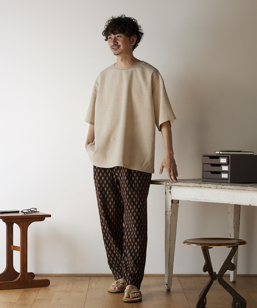 JOURNAL STANDARD relume(ジャーナルスタンダード レリューム)の「TEC CANVAS Tシャツ(Tシャツ/カットソー・メンズ・ブラック/ネイビー/ブラウン/ナチュラル・MEDIUM/LARGE)」の19枚目の写真