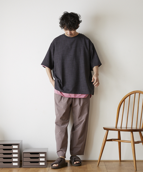 JOURNAL STANDARD relume(ジャーナルスタンダード レリューム)の「TEC CANVAS Tシャツ(Tシャツ/カットソー・メンズ・ブラック/ネイビー/ブラウン/ナチュラル・MEDIUM/LARGE)」の17枚目の写真