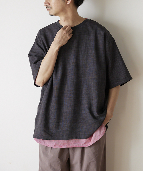 JOURNAL STANDARD relume(ジャーナルスタンダード レリューム)の「TEC CANVAS Tシャツ(Tシャツ/カットソー・メンズ・ブラック/ネイビー/ブラウン/ナチュラル・MEDIUM/LARGE)」の16枚目の写真