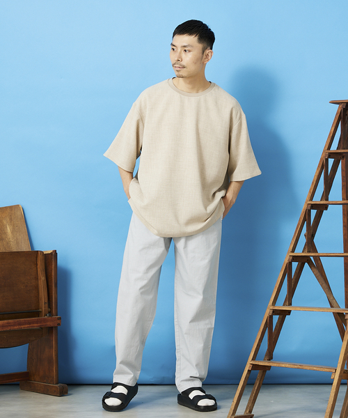 JOURNAL STANDARD relume(ジャーナルスタンダード レリューム)の「TEC CANVAS Tシャツ(Tシャツ/カットソー・メンズ・ブラック/ネイビー/ブラウン/ナチュラル・MEDIUM/LARGE)」の13枚目の写真