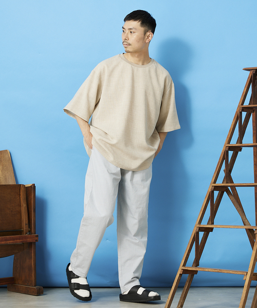 JOURNAL STANDARD relume(ジャーナルスタンダード レリューム)の「TEC CANVAS Tシャツ(Tシャツ/カットソー・メンズ・ブラック/ネイビー/ブラウン/ナチュラル・MEDIUM/LARGE)」の12枚目の写真