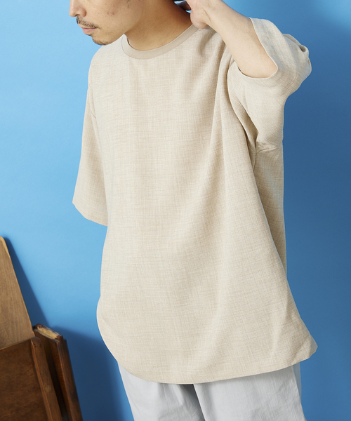 JOURNAL STANDARD relume(ジャーナルスタンダード レリューム)の「TEC CANVAS Tシャツ(Tシャツ/カットソー・メンズ・ブラック/ネイビー/ブラウン/ナチュラル・MEDIUM/LARGE)」の10枚目の写真