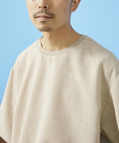 JOURNAL STANDARD relume(ジャーナルスタンダード レリューム)の「TEC CANVAS Tシャツ(Tシャツ/カットソー・メンズ・ブラック/ネイビー/ブラウン/ナチュラル・MEDIUM/LARGE)」の8枚目の写真