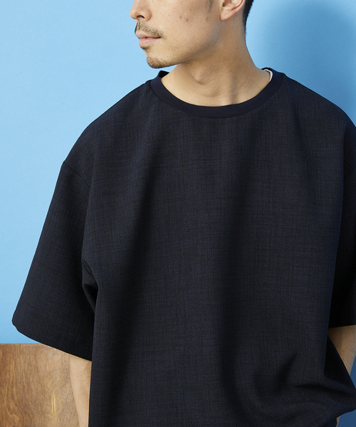 JOURNAL STANDARD relume(ジャーナルスタンダード レリューム)の「TEC CANVAS Tシャツ(Tシャツ/カットソー・メンズ・ブラック/ネイビー/ブラウン/ナチュラル・MEDIUM/LARGE)」の5枚目の写真
