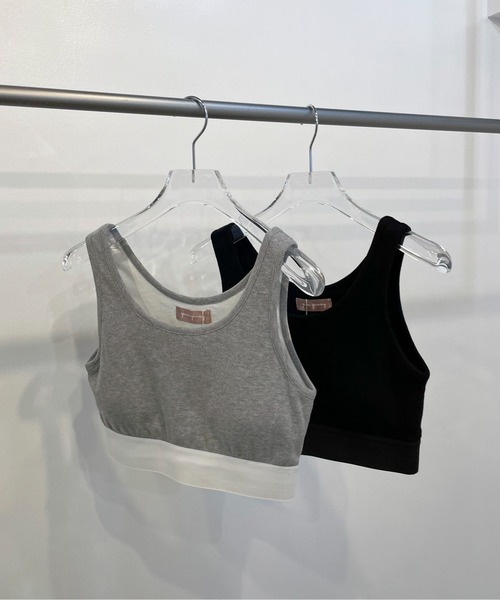 EPIMI E'PIMMY（エピミエピミー）の「アソートスポーティーブラレット（タンクトップ・レディース・ホワイト/ブラック/杢グレー・MEDIUM）」の3枚目の写真