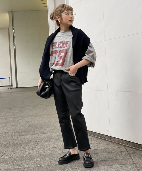 AP STUDIO（エーピーストゥディオ）の「【R JUBILEE / アールジュビリー】ナンバリングフットボールTシャツ（Tシャツ/カットソー・レディース・ブルー系その他/レッド/チャコールグレー・FREE）」の6枚目の写真