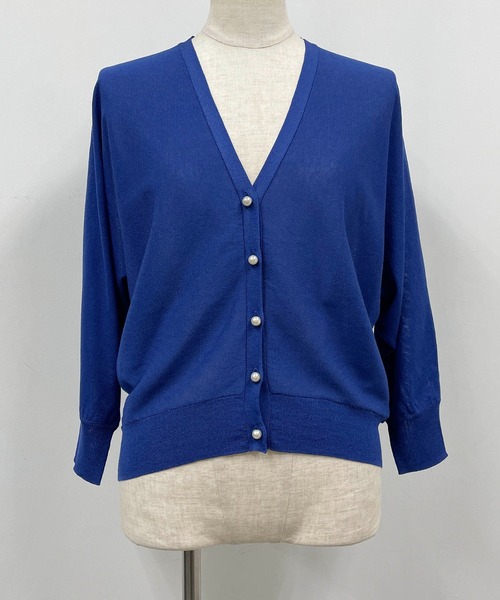 マディソンブルー　パールボタン　パイルカーディガン MADISONBLUE(マディソンブルー)のパールカーディガン通販