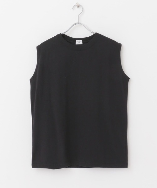 URBAN RESEARCH DOORS(アーバンリサーチドアーズ)の「USAコットンノースリーブカットソー(Tシャツ/カットソー・レディース・パープル/オリーブ/ブラック・MEDIUM)」の18枚目の写真