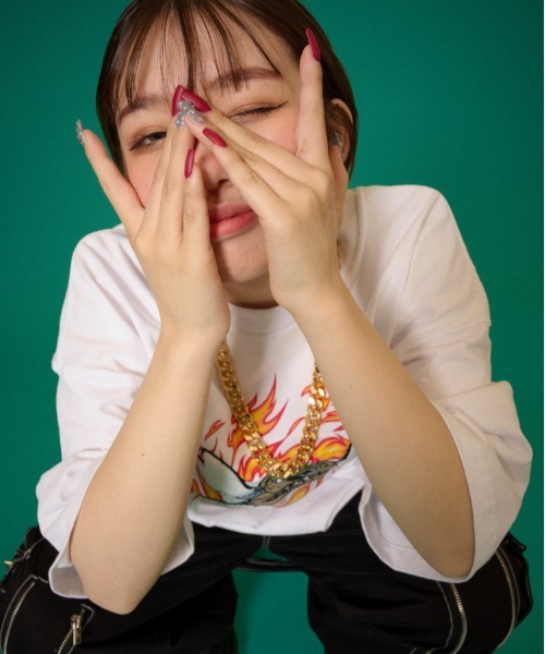 GALFY（ガルフィー）の「GALFY骨Tee（Tシャツ/カットソー・メンズ・ホワイト/ブラック/カーキ・L/XL）」の4枚目の写真
