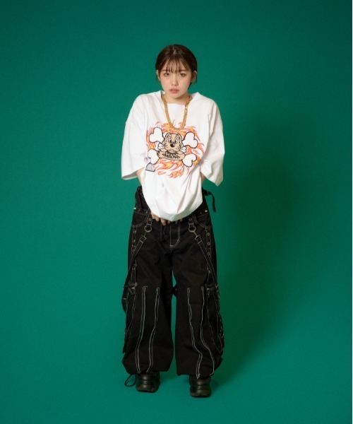 GALFY（ガルフィー）の「GALFY骨Tee（Tシャツ/カットソー・メンズ・ホワイト/ブラック/カーキ・L/XL）」の8枚目の写真