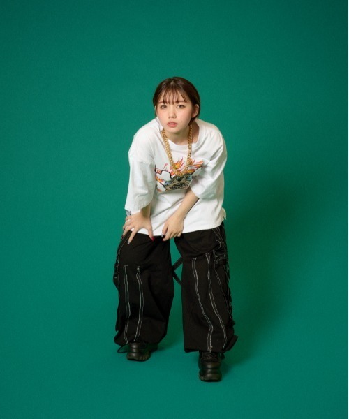 GALFY（ガルフィー）の「GALFY骨Tee（Tシャツ/カットソー・メンズ・ホワイト/ブラック/カーキ・L/XL）」の9枚目の写真