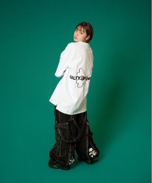 GALFY（ガルフィー）の「GALFY骨Tee（Tシャツ/カットソー・メンズ・ホワイト/ブラック/カーキ・L/XL）」の11枚目の写真