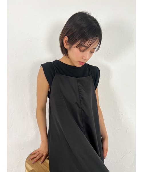 JUMELLE(ジュメロ)の「ショルダータックタンク(Tシャツ/カットソー・レディース・ホワイト/オレンジ/ピンク/グリーン/ブラック・M)」の13枚目の写真