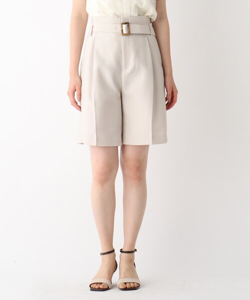 index（インデックス）の「◆スラブオックスショートパンツ【WEB限定カラー・サイズ】（その他パンツ・レディース・ライトグレー/ネイビー/ライトオレンジ系1・36/38/40/42）」の6枚目の写真