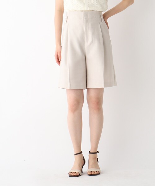 index（インデックス）の「◆スラブオックスショートパンツ【WEB限定カラー・サイズ】（その他パンツ・レディース・ライトグレー/ネイビー/ライトオレンジ系1・36/38/40/42）」の10枚目の写真