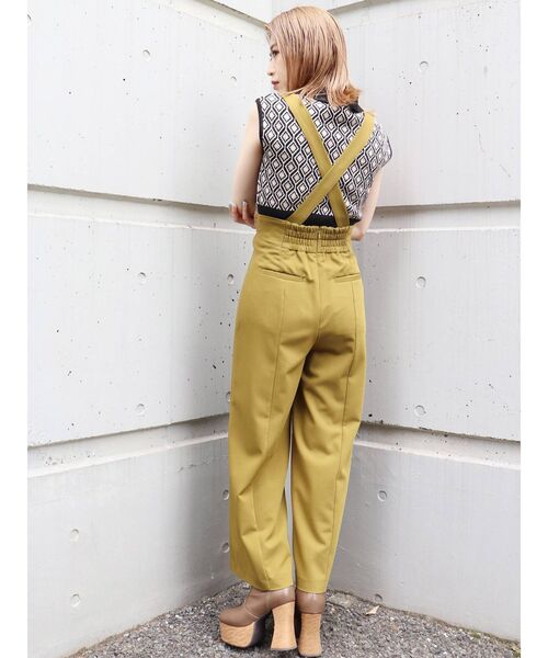 MURUA（ムルーア）の「モノグラムニットポロ（ニット/セーター・レディース・ブラック/ベージュ/グリーン・FREE）」の9枚目の写真