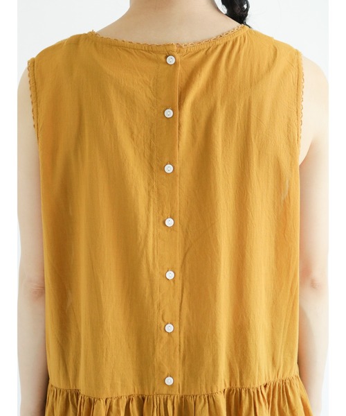 Samansa Mos2（サマンサ モスモス）の「ハシゴレースレイヤードワンピース（ワンピース・レディース・オフホワイト/オレンジ/グリーン/ブラック・ﾌﾘ-）」の18枚目の写真