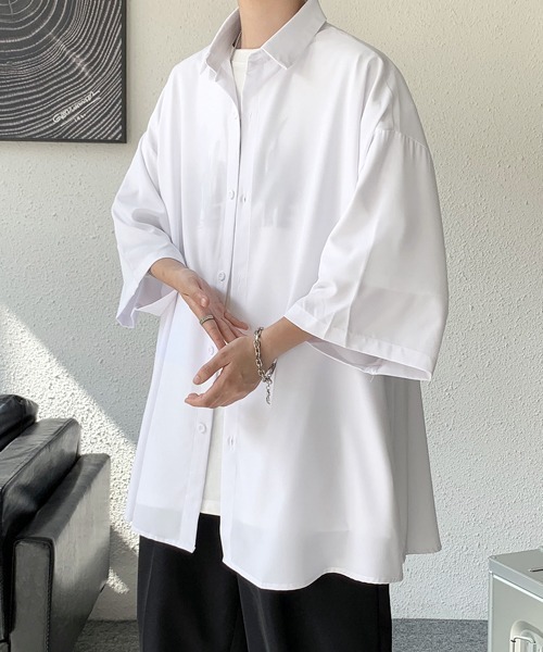 Lig. リグドット half sleeve shirt ハーフスリーブシャツ FVLMEN（フルメン）の「【FVLMEN】side button halfsleeve shirt