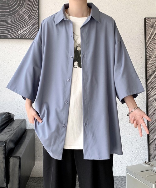 FVLMEN（フルメン）の「【FVLMEN】side button halfsleeve shirt