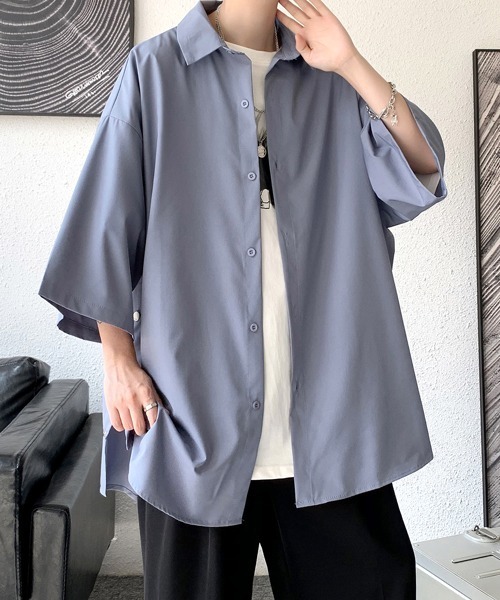FVLMEN（フルメン）の「【FVLMEN】side button halfsleeve shirt