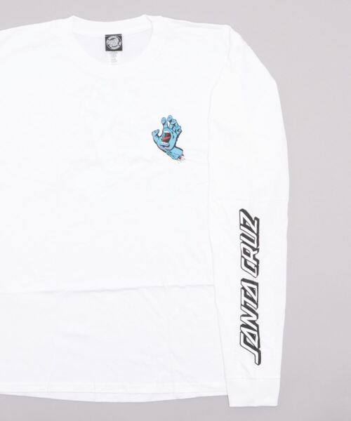 SANTA CRUZ（サンタクルーズ）の「SANTA CRUZ / サンタクルーズ Screaming Hand L/S Regular T-Shirt 長袖 クルーネック ロゴ Tシャツ ロンT（Tシャツ/カットソー・メンズ・ホワイト/ブラック/その他1/バーガンディー・MEDIUM/LARGE/X-LARGE/XX-LARGE）」の7枚目の写真