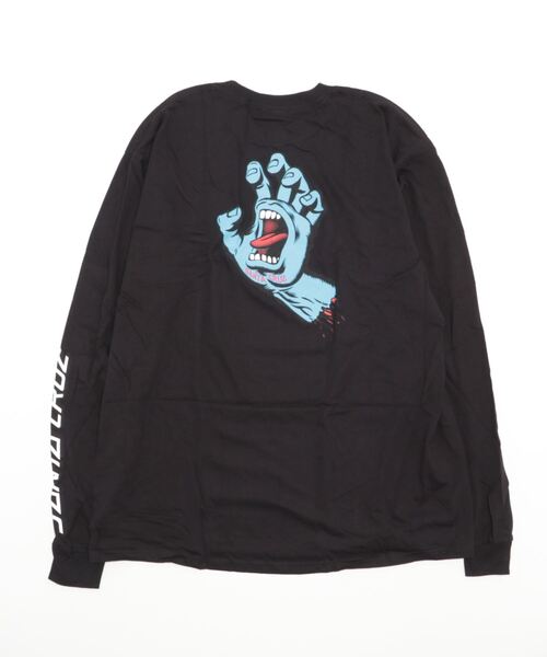 SANTA CRUZ（サンタクルーズ）の「SANTA CRUZ / サンタクルーズ Screaming Hand L/S Regular T-Shirt 長袖 クルーネック ロゴ Tシャツ ロンT（Tシャツ/カットソー・メンズ・ホワイト/ブラック/その他1/バーガンディー・MEDIUM/LARGE/X-LARGE/XX-LARGE）」の9枚目の写真