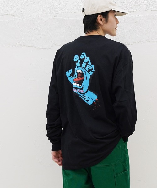 SANTA CRUZ（サンタクルーズ）の「SANTA CRUZ / サンタクルーズ Screaming Hand L/S Regular T-Shirt 長袖 クルーネック ロゴ Tシャツ ロンT（Tシャツ/カットソー・メンズ・ホワイト/ブラック/その他1/バーガンディー・MEDIUM/LARGE/X-LARGE/XX-LARGE）」の18枚目の写真