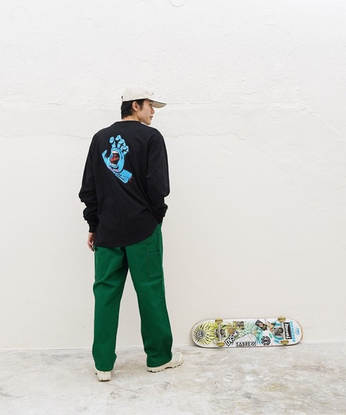 SANTA CRUZ（サンタクルーズ）の「SANTA CRUZ / サンタクルーズ Screaming Hand L/S Regular T-Shirt 長袖 クルーネック ロゴ Tシャツ ロンT（Tシャツ/カットソー・メンズ・ホワイト/ブラック/その他1/バーガンディー・MEDIUM/LARGE/X-LARGE/XX-LARGE）」の20枚目の写真