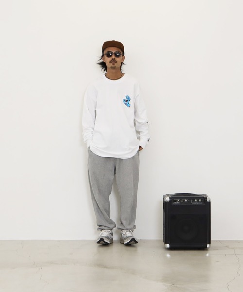 SANTA CRUZ（サンタクルーズ）の「SANTA CRUZ / サンタクルーズ Screaming Hand L/S Regular T-Shirt 長袖 クルーネック ロゴ Tシャツ ロンT（Tシャツ/カットソー・メンズ・ホワイト/ブラック/その他1/バーガンディー・MEDIUM/LARGE/X-LARGE/XX-LARGE）」の16枚目の写真
