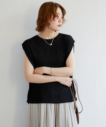 シャイニーフレンチスリーブT