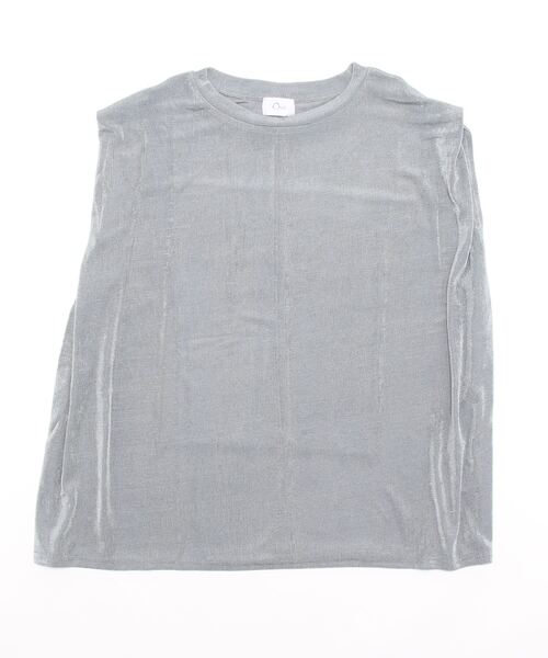 notch.（ノッチ）の「シャイニーフレンチスリーブT（タンクトップ・レディース・パープル系その他/シルバー/オフホワイト/ブラック・M）」の7枚目の写真