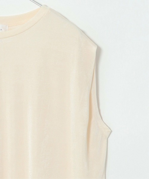 notch.（ノッチ）の「シャイニーフレンチスリーブT（タンクトップ・レディース・パープル系その他/シルバー/オフホワイト/ブラック・M）」の17枚目の写真