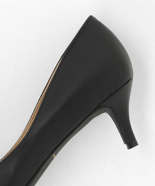 ユナイテッドアローズ 黒 ポインテッドトゥパンプス 7cmヒール UNITED