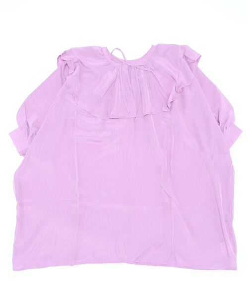 KOBE LETTUCE（コウベレタス）の「ビッグカラーゆったりチュニックブラウス（シャツ/ブラウス・レディース・オフホワイト/ライラック/ブラック系・FREE）」の13枚目の写真